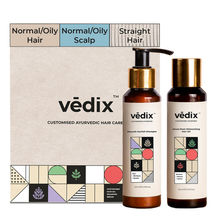 Vedix Hair Shampoo & Oil Combo- Normal/Oily Scalp-Straight Hair - Hair Growth Combo