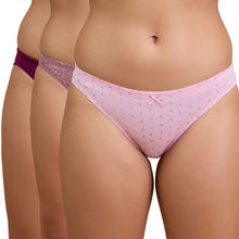 Nykd By Nykaa Low Rise Cotton Bikini Panty with Inner Elastic-NYP112-Multicolor-P03-Colors & Print May Vary