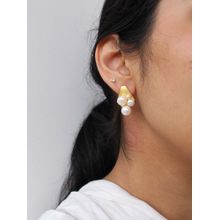 Heena Mittal Mearlin White Stud Earrings