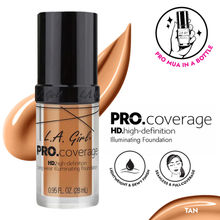 L.A Girl Pro Coverage Illuminating Liquid Foundation - Tan