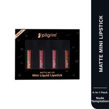 Pilgrim Matte Mini Liquid Lipstick 4 In 1 Pack Smudgeproof, Hydrating & Lightweight