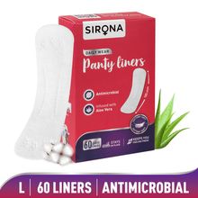 Sirona Ultra-Thin & Breathable Panty Liners, Made With Organic Cotton & Aloevera For Daily Use (L)