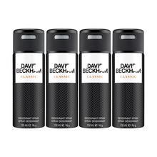David Beckham Classic Deodorant Spray (Pack Of 4)