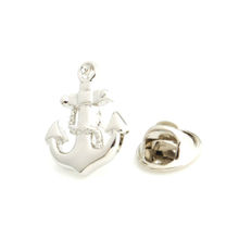 PELUCHE Anchor Glossy Lapel Pin for Men