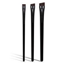 GLEVA Professional Angled Eyeliner and Brow Brush - Black