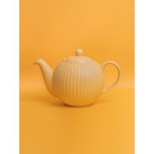 London Pottery Globe Yellow Textured Teapot with Strainer Spout for ThinKitchen