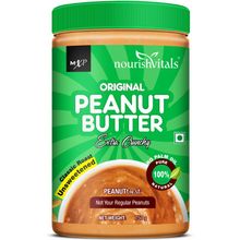 Nourish Vitals Original Peanut Butter (extra Crunchy) Classic Roast, Unsweetened