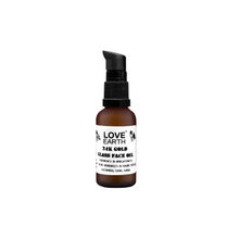 Love Earth 24K Gold Glass Face Oil for Skin Brightening Anti-Aging with Pure Essential Oils