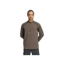 adidas Men Brown Solid T-Shirt