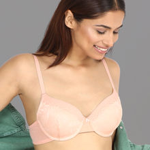 Nykd by Nykaa Lace Padded Wired Bra 3/4th Coverage - Pink NYB016