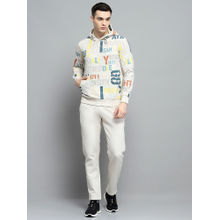 Monte Carlo Mens Typography Beige Hooded Neck Full Sleeve Hoodies with Trackpant (Set of 2)