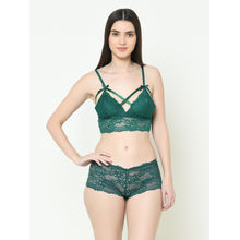 Da Intimo Cage Lacy Lingerie Set - Green