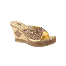 Shoetopia Women Solid Gold Heels