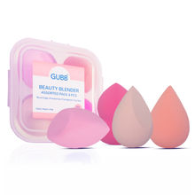 GUBB Beauty Blender For Face Makeup, Foundation Blending Beauty Sponge (Peach & Pink) - Set of 4