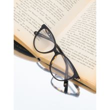 TED SMITH Full Rim Black Cat Eye Eyeglasses Frames for Women (52)