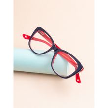 TED SMITH Full Rim Blue Cat Eye Eyeglasses Frames for Women (50)