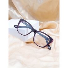TED SMITH Full Rim Purple Cat Eye Eyeglasses Frames for Women (50)