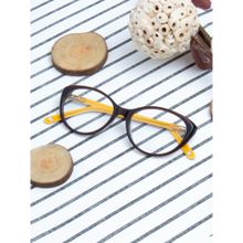 TED SMITH Full Rim Brown Cat Eye Eyeglasses Frames for Women (52)