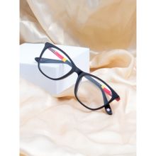 TED SMITH Full Rim Black Cat Eye Eyeglasses Frames for Women (49)