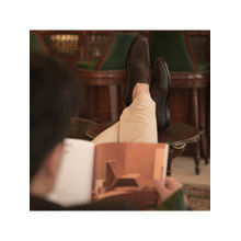 Coral Haze Brown Velvet and Faux Leather Loafers