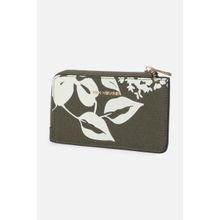 Van Heusen Women Olive Printed Casual Pouch