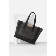 Van Heusen Women Black Colorblock Formal Handbag