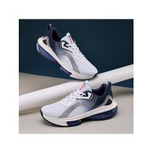 Campus Men Lam Off White & Navy Blue Sports Running Shoes