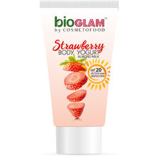 APS COSMETOFOOD Bioglam Organic Strawberry Body Yogurt With Spf 20