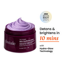 Foxtale De-Tan Skin Radiance Mask, With Lactic Acid, Brazilian Purple Clay & Kaolin Clay