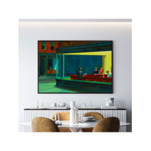 ARTCREST Nighthawks Famous Large Painting Black Box Framed Canvas Wall Art