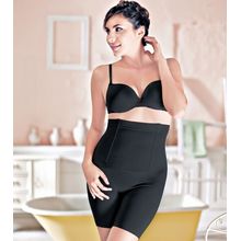 Enamor Hi-Waist Thigh Slimmer, Seamless - Black