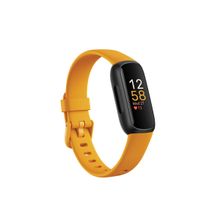 Fitbit Inspire 3 Health & Fitness Tracker (Morning Glow - Black) With 6-Month Premium Membership