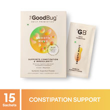 The Good Bug Smooth Move SuperGut Powder for Constipation Relief & Bowel Movement|15 Days Pack