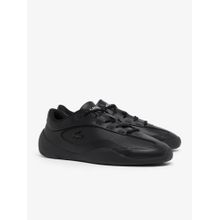 Lacoste Men Net Low Leather Sneakers - Black