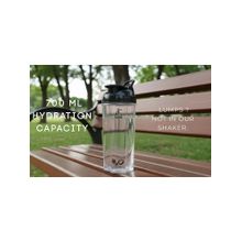 AGIS Black 700Ml Polycarbonate H2O Gym Shaker Bottle