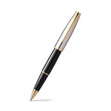 Pennline Carina Rollerball Pen Gloss Black With Gold Trims