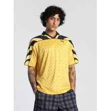 Puma Road To Unity Relaxed Fit Graphics Football Men's Yellow Polo T-shirts
