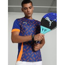 Puma Individual Graphic Badminton Men's Blue T-shirts