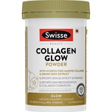 Swisse Beauty Collagen Glow Powder With Hydrolised Marine Collagen And Grape Seed Extract