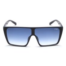 IRUS Blue Gradient Lens Square Sunglass Full Rim Shiny Dark Blue Frame Irs1116C3Sg (141)