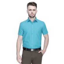 Southbay Mens Half Sleeves Sea Green Formal Shirt