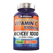 Bionova Vitamin C 1000 Mg Supplement Tablets (Non-Acidic & Buffered) Gentle On Stomach