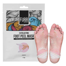 FURR Glycolic & Salicylic Acid Exfoliating Foot Peeling Mask - Reduces Dry Skin