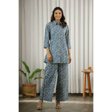 SAY Blue Women Modal Loungewear (Set of 2)