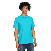 Aeropostale Men Blue Cotton Appliqued Logo Polo T-Shirt