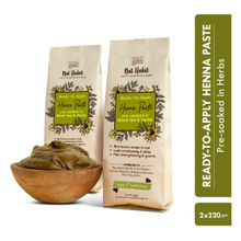 Nat Habit Ready-To-Apply Henna Paste Pre-Soaked In Black Tea, Rosemary Oil & Herbs - Dark Brown