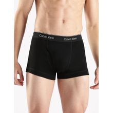Calvin Klein Black Solid Mid Rise Trunk
