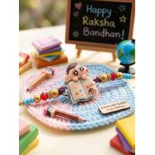 NVR Kids Shinchan Character Artificial Beads Thread Rakhis