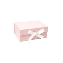 Awestuffs Pink Elegant Folding Gift Box with Ribbon