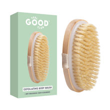 Feel Good Club Exfoliating Dry Body Scrubbing Brush For Lymphatic Drainage & Cellulite Management